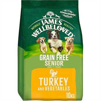 James Wellbeloved Grain Free Senior Dry Dog Food - Turkey & Veg - 10kg