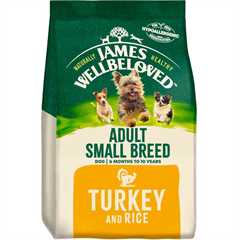 James Wellbeloved Small Breed Adult Dry Dog Food - Turkey & Rice - 7.5kg