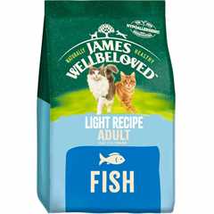 James Wellbeloved Light Adult Dry Cat Food - Fish - 4kg