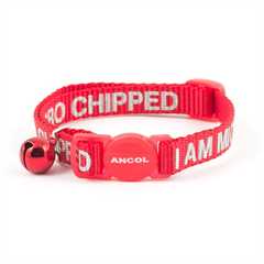 Ancol Safety First  I am Micro Chipped Safety Buckle Cat Collar - 20-30cm