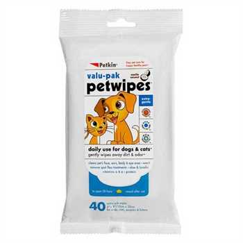 Petkin Eco Wipes Vanilla and Coconut Flow Pack of 40