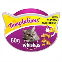 Whiskas Temptations Cat Treats - Chicken & Cheese - 60g