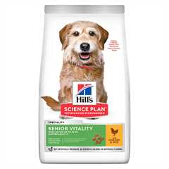 Hills Science Plan Adult 7+ Senior Vitality Small & Mini Dry Dog Food - Chicken - 1.5kg