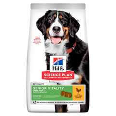 Hills Science Plan Adult 7+ Senior Vitality Large Breed Dry Dog Food - Chicken - 14kg