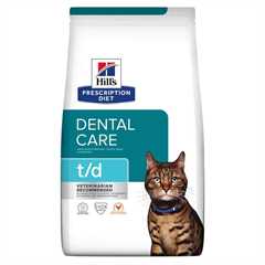 Hills Prescription Diet t/d Dental Care Dry Cat Food - Chicken - 1.5kg