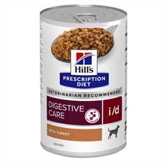 Hills Prescription Diet i/d Digestive Care Wet Dog Food - Turkey - 12x360g Cans