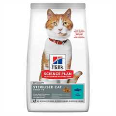 Hills Science Plan Sterilised Adult Dry Cat Food - Tuna - 1.5kg