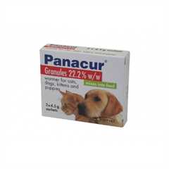 Panacur Cat/Dog Worming Granules 22% 4.5g Pack of 3 Sachets