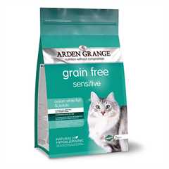 Arden Grange Grain Free Sensitive Adult Dry Cat Food - Ocean Fish - 2kg