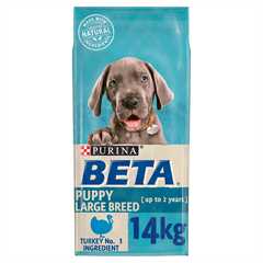 Beta Puppy Large Breed Dry Dog Food - Turkey - 14kg