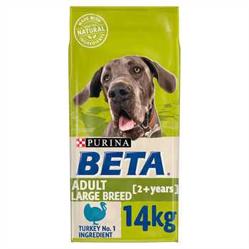 Beta Adult Large Breed Dry Dog Food - Turkey - 14kg