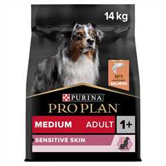 PRO PLAN Sensitive Skin Medium Adult Dry Dog Food - Salmon - 14kg