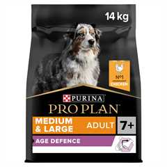 PRO PLAN Age Defence 7+ Medium & Large Senior Dry Dog Food - Chicken - 14kg