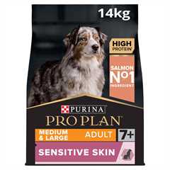 PRO PLAN Sensitive Skin Medium & Large Adult 7+ Dry Dog Food - Salmon - 14kg