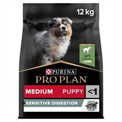 PRO PLAN Sensitive Digestion Medium Puppy Dry Dog Food - Lamb - 12kg