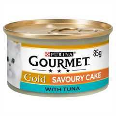 Gourmet Gold Savoury Cake Wet Cat Food - Tuna - 12x85g Cans