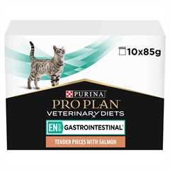 PRO PLAN Veterinary Diet EN St/Ox Gastrointestinal Wet Cat Food - Salmon - 10x85g Pouches