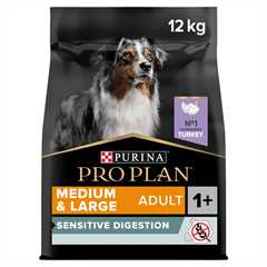 PRO PLAN Sensitive Digestion Grain Free Medium & Large Adult Dry Dog Food - Turkey - 12kg