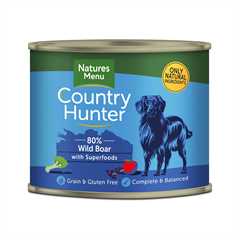 Country Hunter Adult Wet Dog Food - Wild Boar - 6x600g Cans
