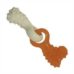 Rosewood Duo Texture Puppy Tug Toy - Bone