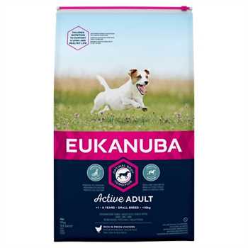 Eukanuba Small Breed Adult Dry Dog Food - Chicken - 12kg