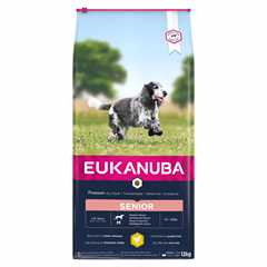 Eukanuba Senior Dog Food For Medium Dogs Rich in Fresh Chicken