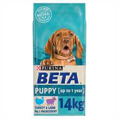 Beta Puppy Dry Dog Food - Turkey and Lamb -14kg