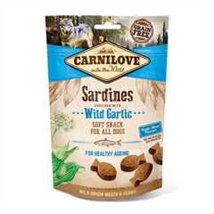 Carnilove Grain Free Semi Moist Dog Treats - Sardines with Wild Garlic - 200g