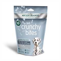 Arden Grange Grain Free Sensitive Crunchy Bites Dog Treats - Ocean Fish - 225g