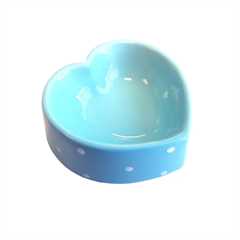 Happy Pet Polka Heart Pet Bowl - Blue