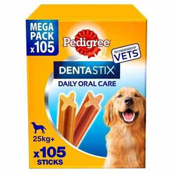 Pedigree Dentastix Daily Dental Chew - Large Dog - 105 Stick Bulk Pack