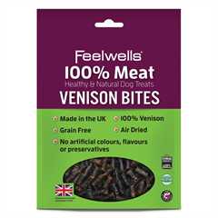 Feelwells 100% Meat Dog Treats - Venison Bites - 100g