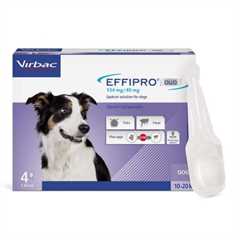 Effipro Duo Spot-On Solution for Medium Dogs - 10 - 20kg - 4x1.34ml Pipettes