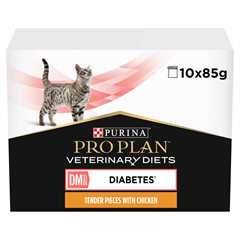 PRO PLAN Veterinary Diet Adult DM St/Ox Diabetes Management Wet Cat Food - Chicken - 10x85g