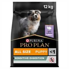 PRO PLAN All Sizes Sensitive Digestion Grain Free Puppy Dry Dog Food - Turkey - 12kg 