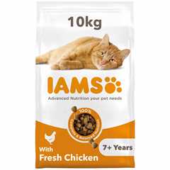 IAMS Senior 7+ Dry Cat Food - Chicken - 10kg