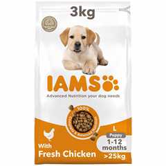 IAMS Large Breed Puppy Dry Dog Food - Chicken - 3kg