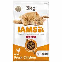 IAMS Indoor Adult Dry Cat Food - Chicken - 3kg