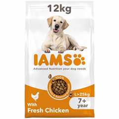 IAMS Large Breed Senior Dry Dog Food - Chicken - 12kg