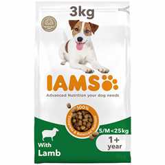 IAMS Small & Medium Breed Adult Dry Dog Food - Lamb - 3kg