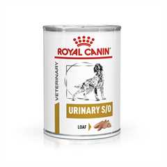 Royal Canin Veterinary Health Nutrition Urinary S/O Canine Wet Dog Food - 12x410g cans