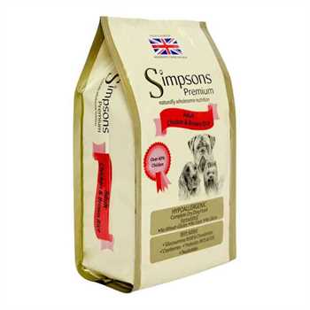 Simpsons Premium Adult Dry Dog Food - Chicken & Brown Rice - 2kg