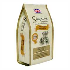 Simpsons Premium Adult Sensitive Dry Dog Food - Duck & Potato - 12kg