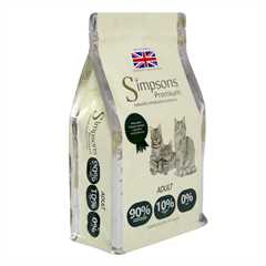 Simpsons Premium Adult Cat Food - Chicken, Fish & Turkey - 1.5kg