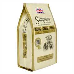 Simpsons Premium 80/20 Adult Dry Dog Food - Fish - 12kg
