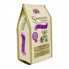 Simpsons Premium Senior/Light Dry Dog Food - Chicken & Brown Rice - 12kg