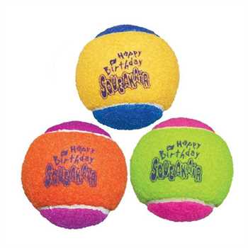 KONG SqueakAir Birthday Balls Dog Toy - 3 Pack - Medium
