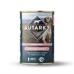 Autarky Working Dog Grain Free Adult Wet Dog Food - Succulent Salmon - 12x395g Cans
