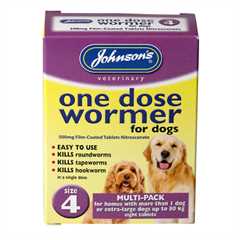 Johnsons One Dose Wormer - 8 Tablets