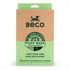 Beco Unscented Poop Bags with Tie Handles - 120 pack